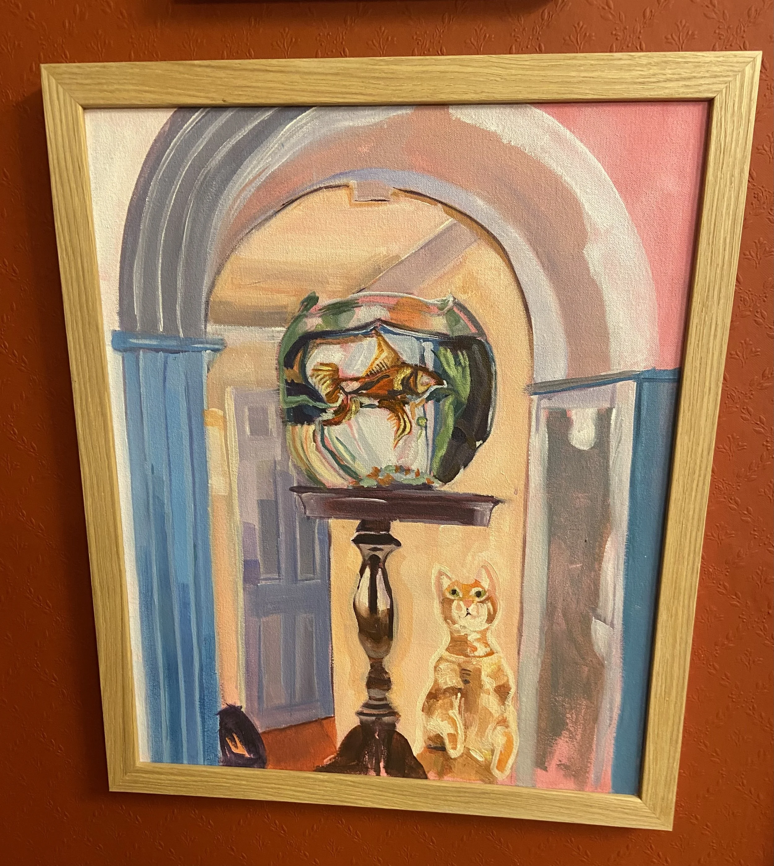 Amelia Page - Cat and Goldfish : orange and sweet