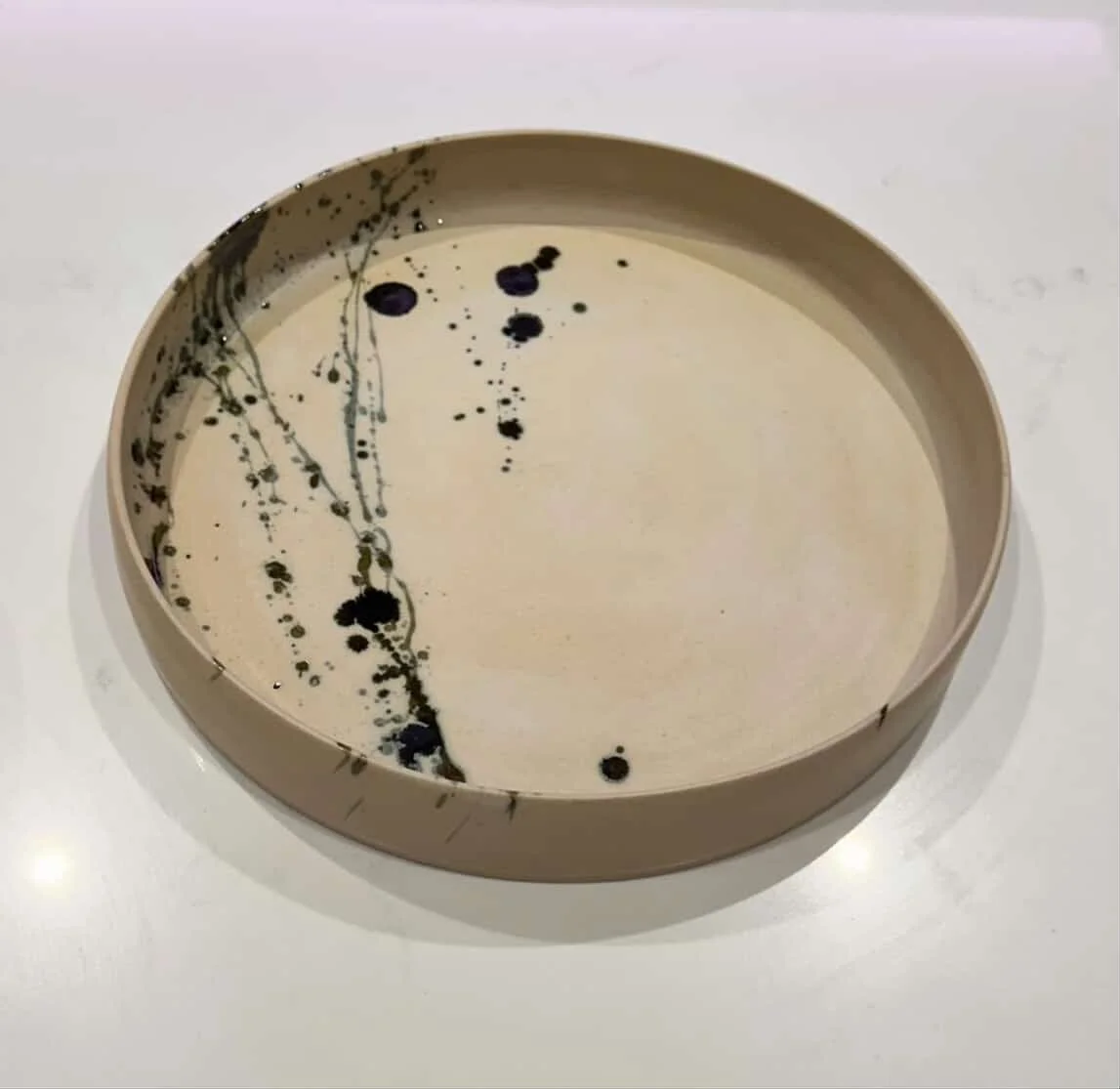 Lizzal Ceramics - Pesto High Lip Platter