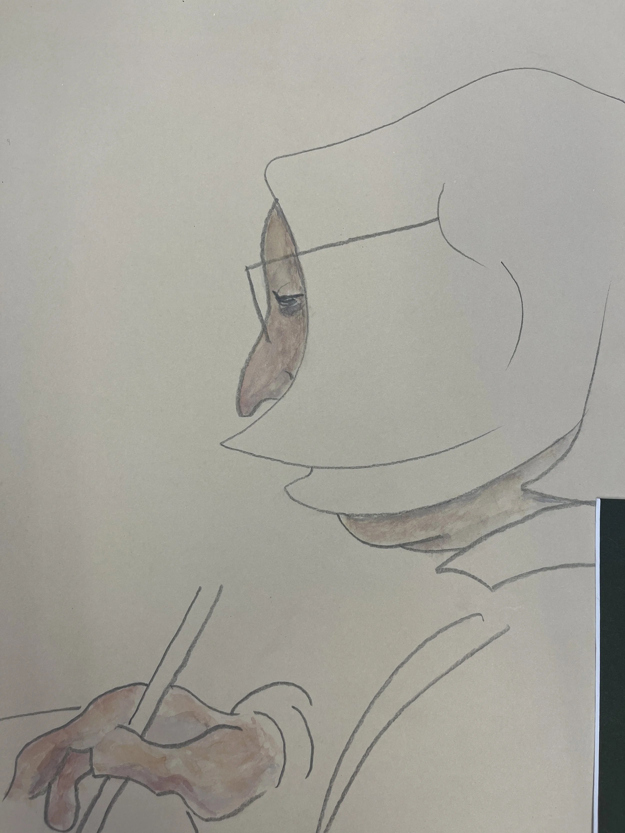 Daniel Lawman - sketch framed