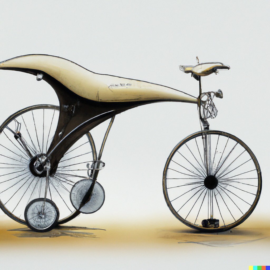 We asked Salvador Dali at DALL-E to come up with four futuristic E-bike designs for Darrvin. Give us your thoughts? Your favorite?