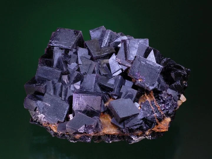 fig. 8: beautiful Fluorites carried outward by infiltrating water