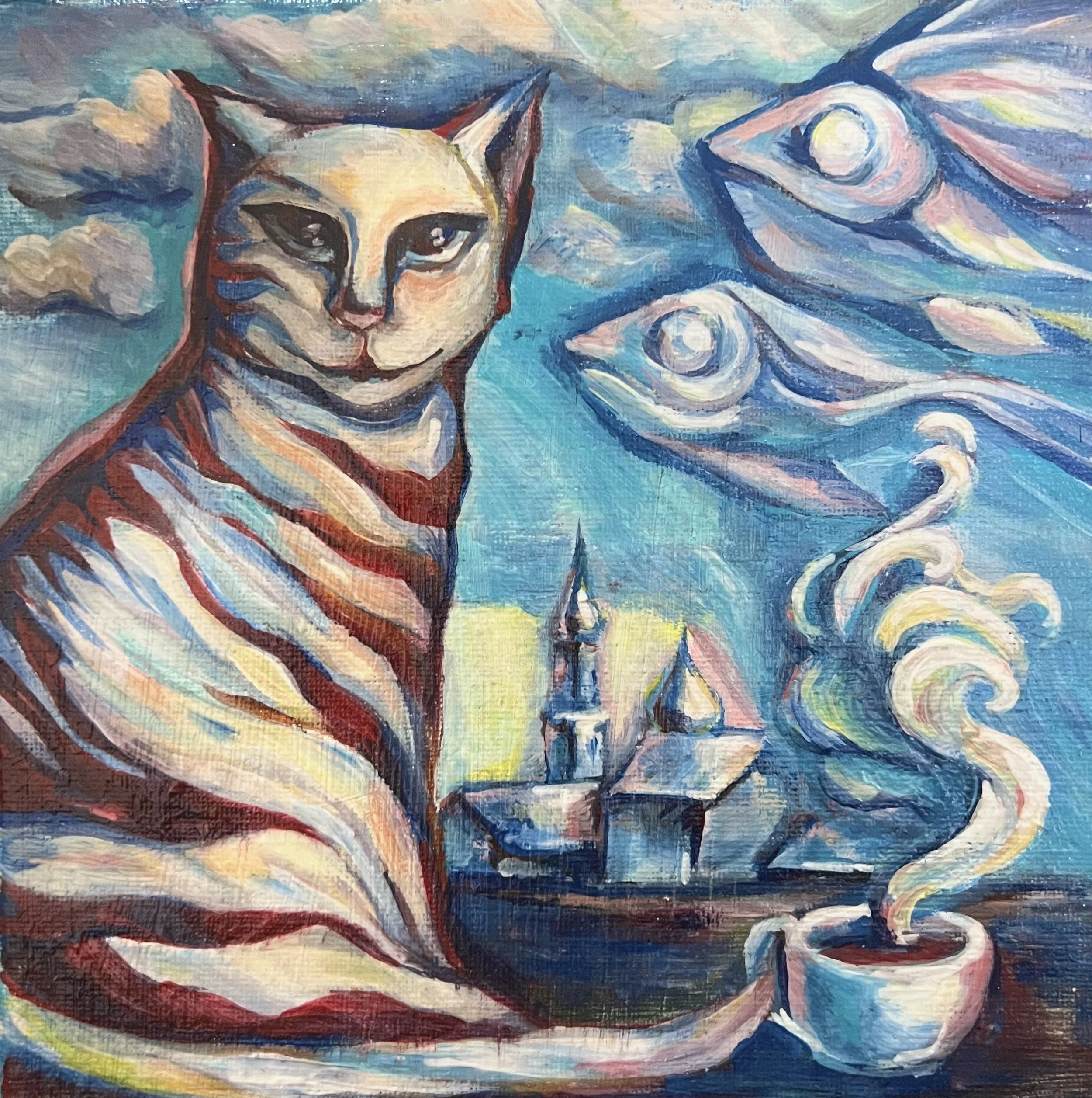 Ekaterina Mendor, Twilight tea 20x20cm,2026.jpeg