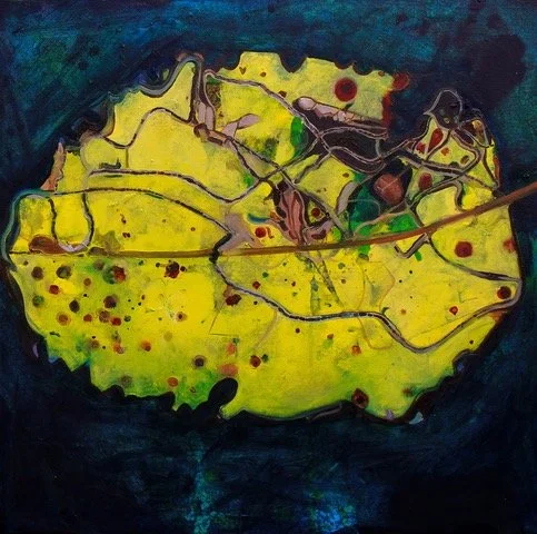 Catherine Rive Found Map 7 Leaf Series 70x70cm.jpeg