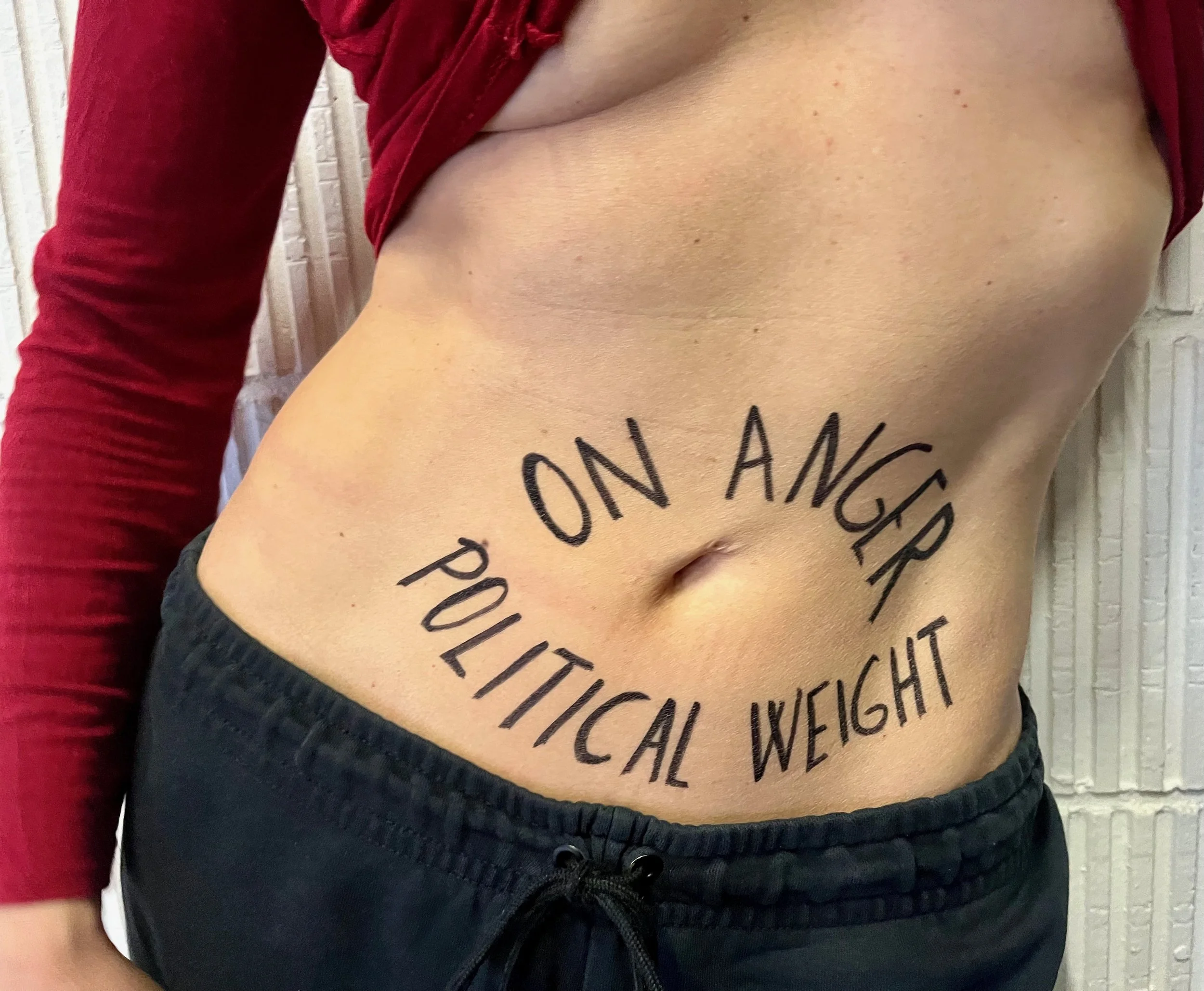 ON ANGER &amp; POLITICAL WEIGHT - a somatic workshop on expression, care, and collective responsibility