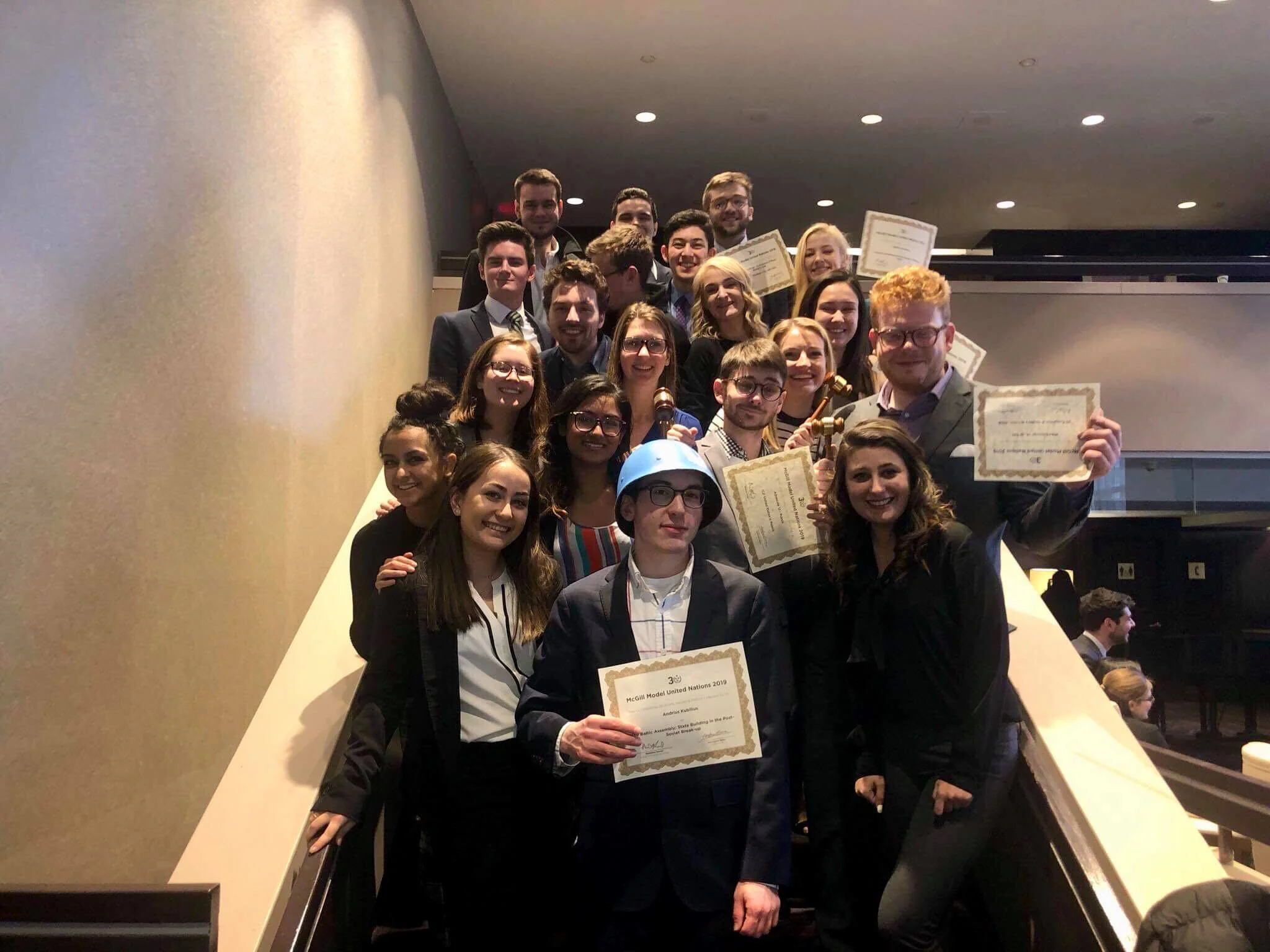 AU MUN wins Best Large Delegation at McMUN 2019