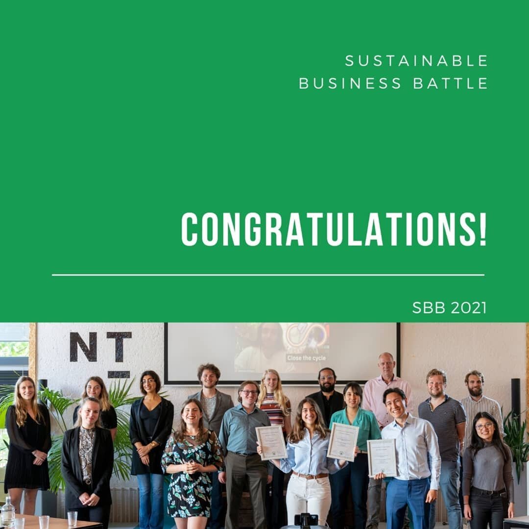 🎉Congratulations to the winners of the SBB 2021: Team Turquoise!🎉

Last Sunday, the SBB 2021 finale took place at PLNT, in Leiden. We were immensely impressed by the amazing pitches all participants delivered and would like to thank everyone for ma