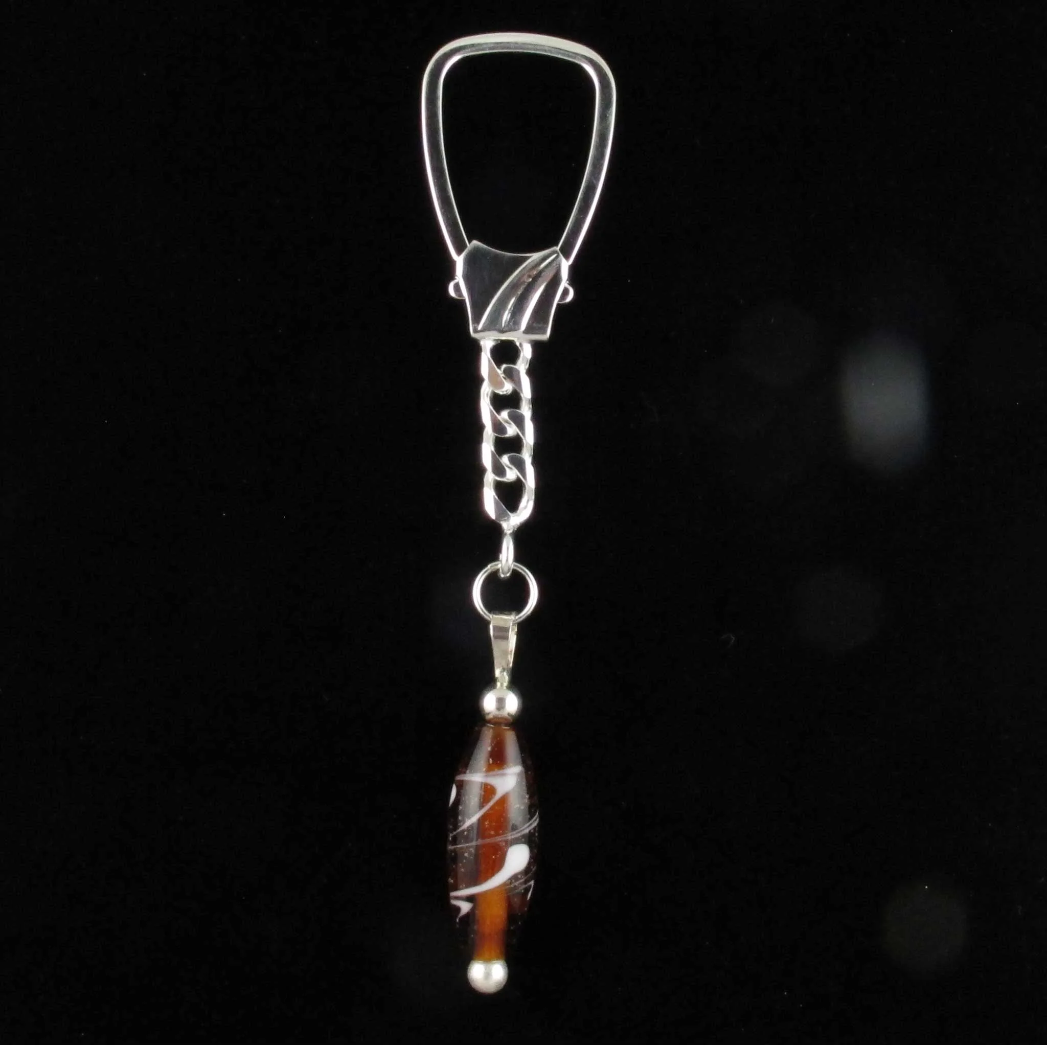 Barrel Bead Keychain