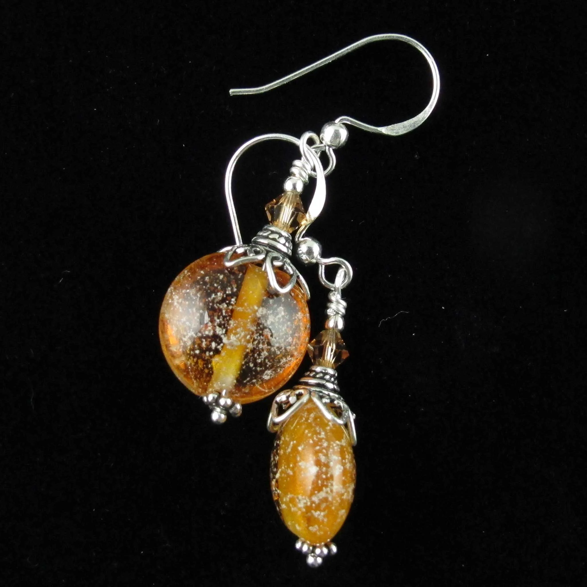 Lentil-Shaped Earrings