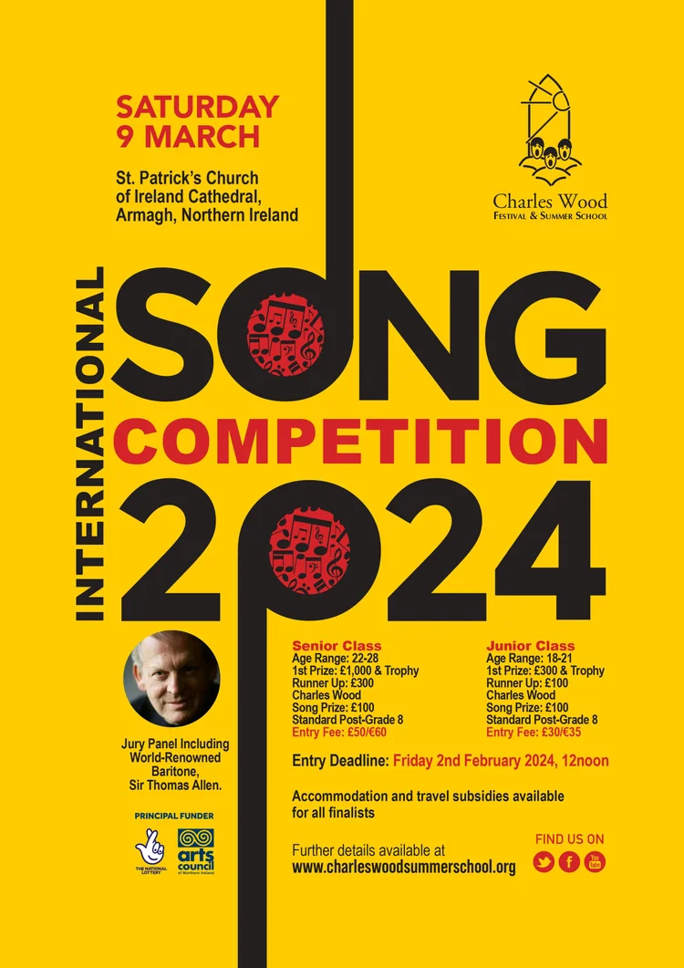 2024 Song Competition Launched — Charles Wood Festival of Music