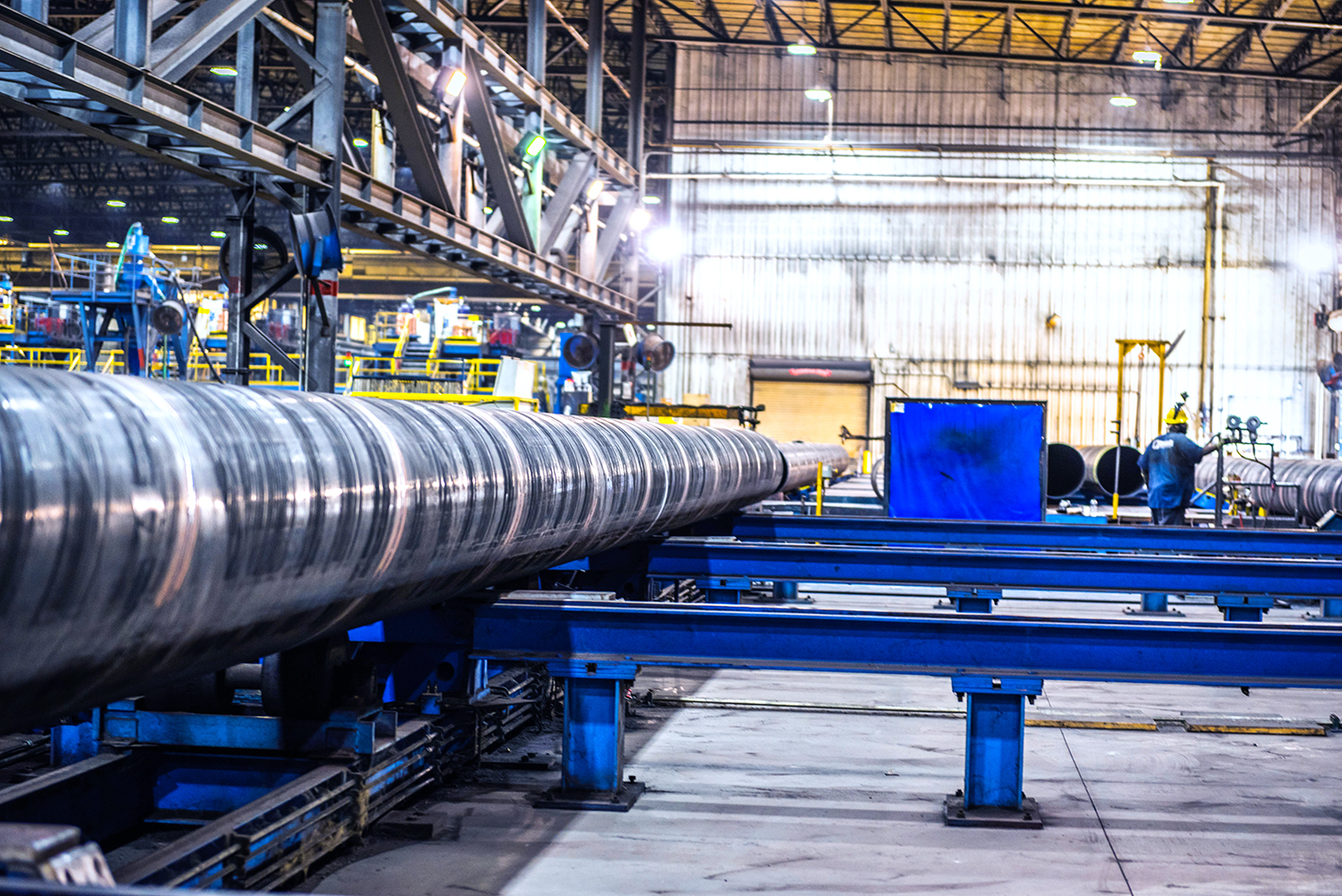 Spiral Pipe During Manufacturing Process