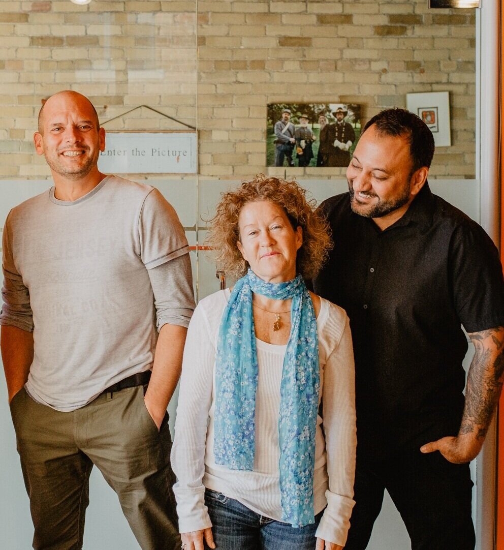  Left to Right: Sergio Gallinaro, Dee Dee Peel, Alex Kane 