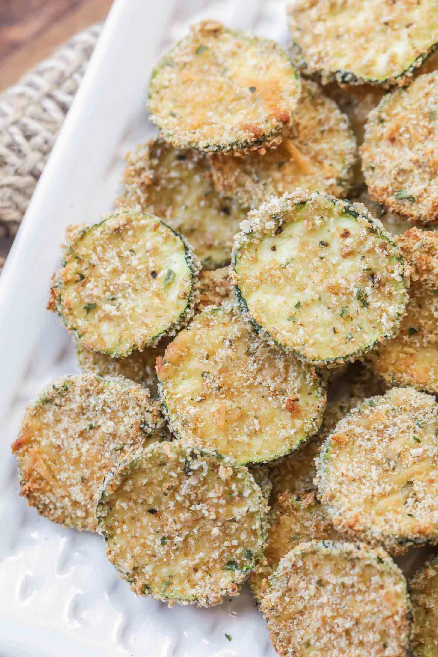 Garlic Parmesan Zucchini Chips 