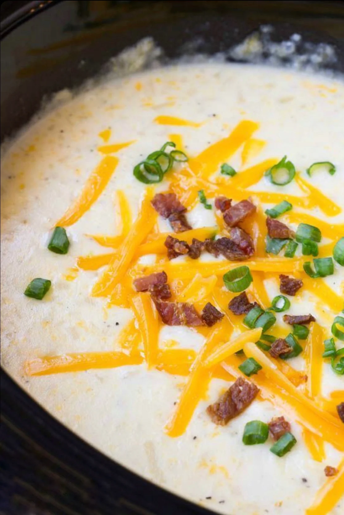 Hash Brown Slow-Cooker Baked Potato Soup 