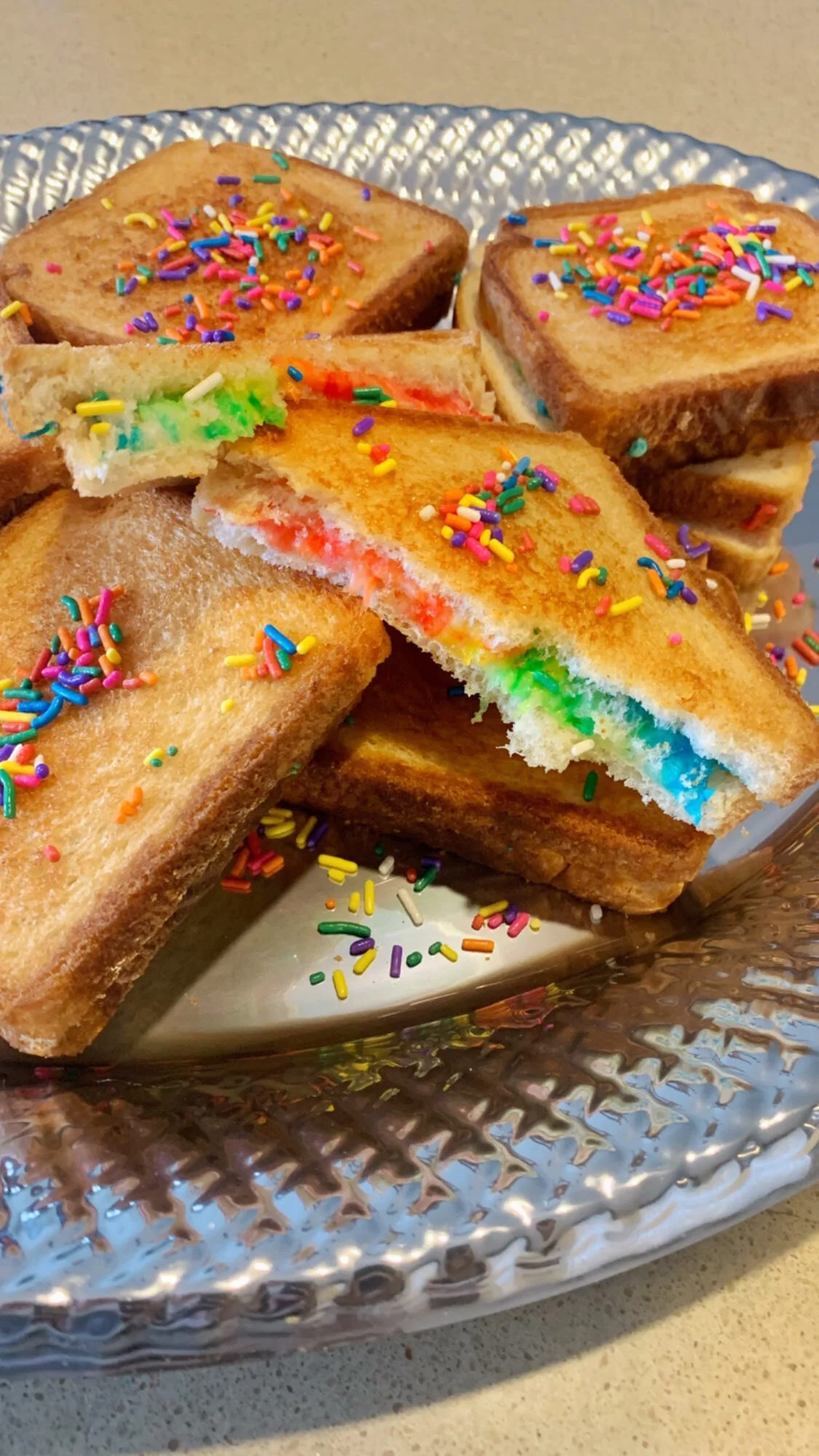 Unicorn Grilled Cheese Sandwiches