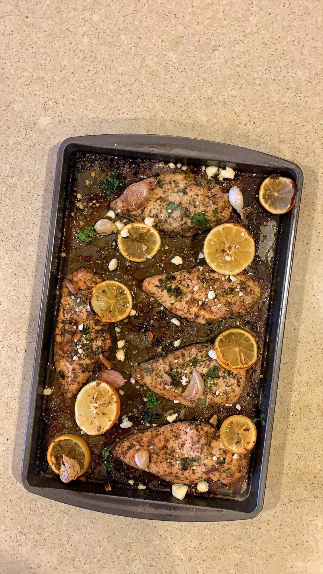 Roasted Lemon Garlic Chicken