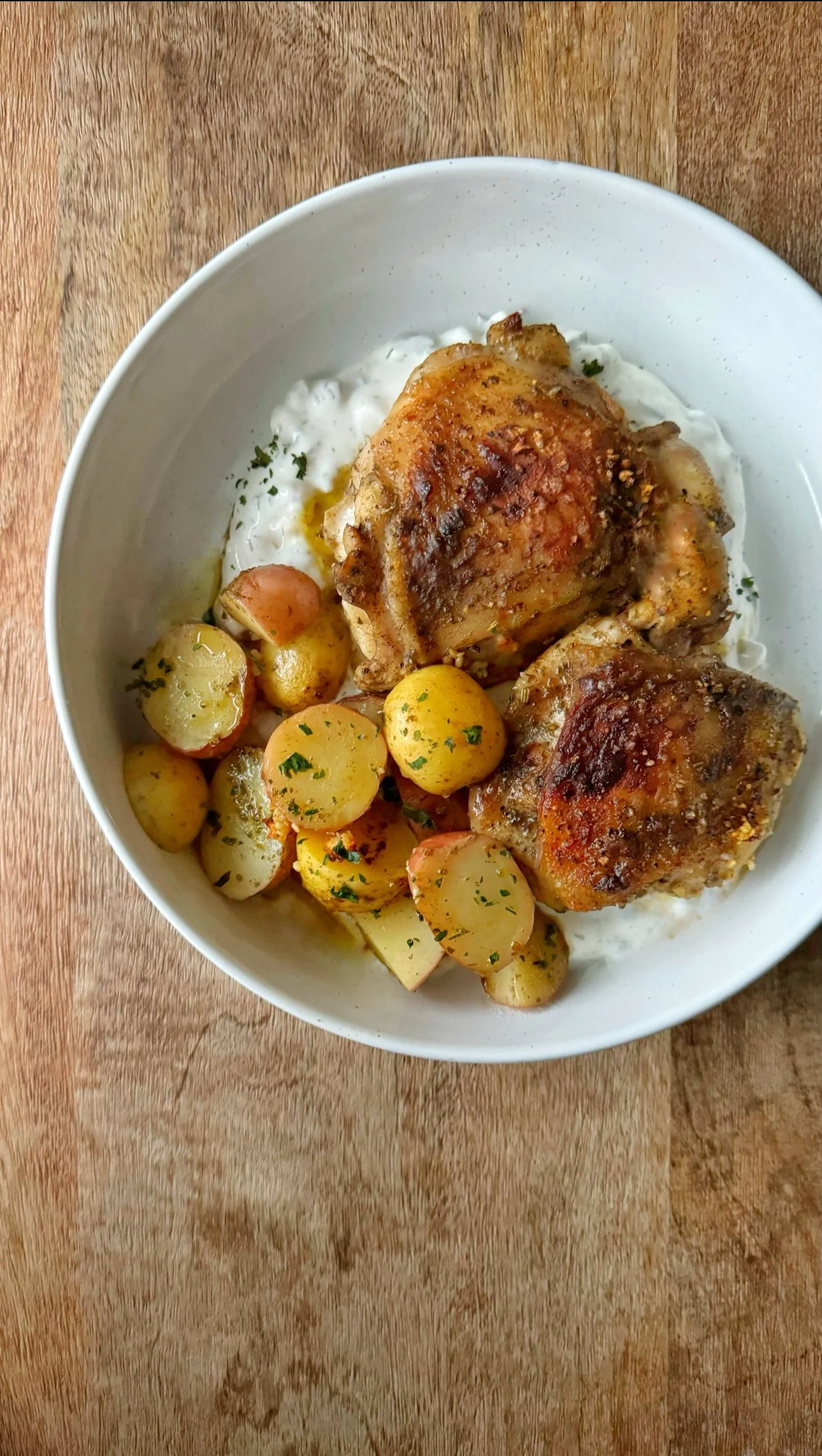 One Pan Greek Chicken And Potatoes