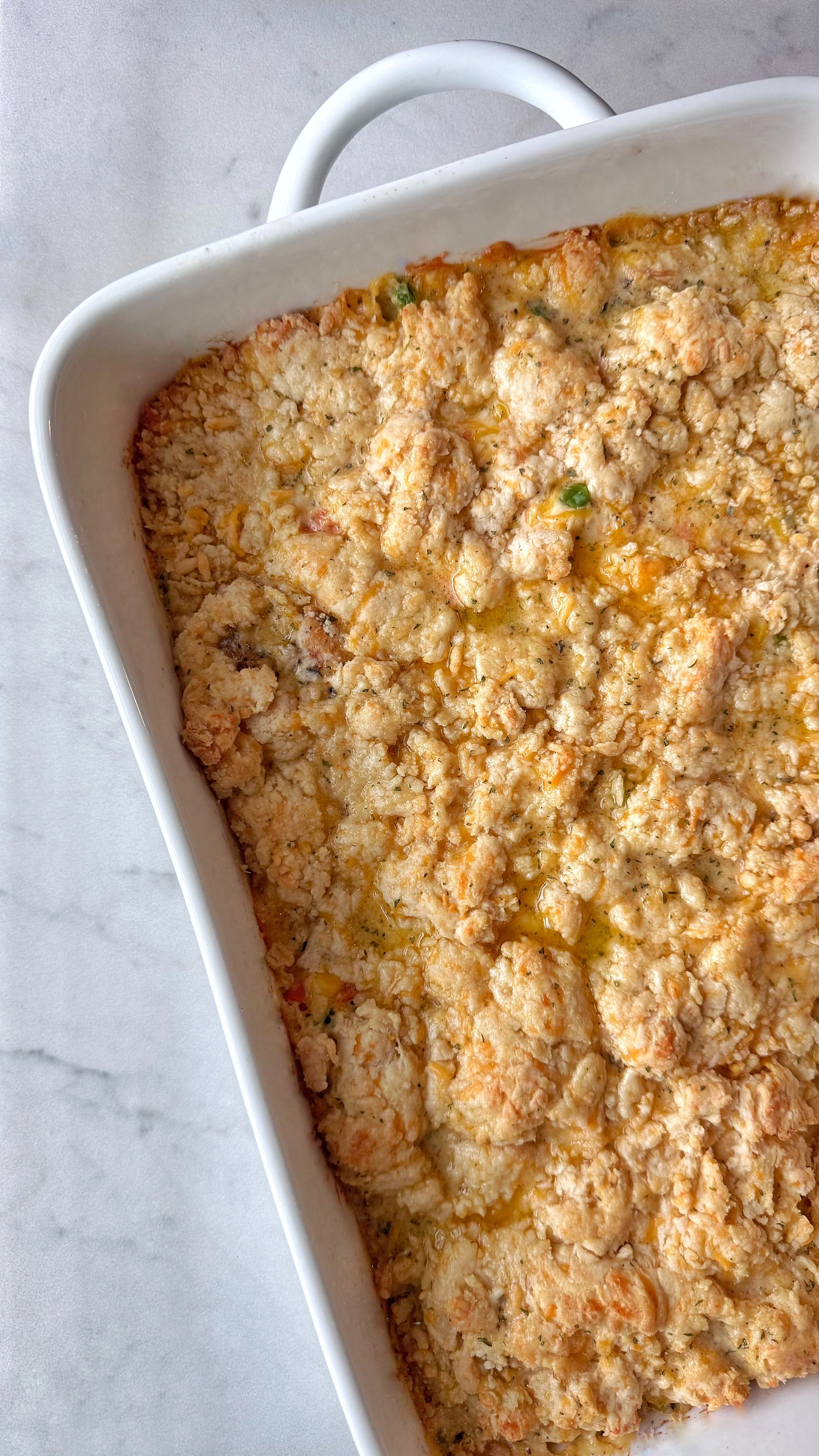Cheddar Bay Biscuit Chicken Pot Pie