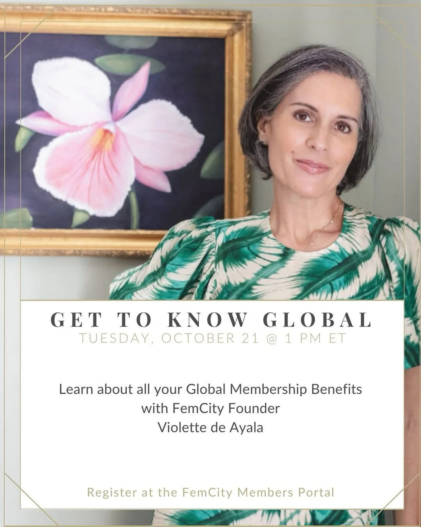 ✨ Join me (@violettedeayala) tomorrow at 1 PM ET for our Get to Know FemCity Global session!

If you&rsquo;ve been curious about what our Global Program offers &mdash; the connections, classes, collaborations, and community &mdash; this is the perfec