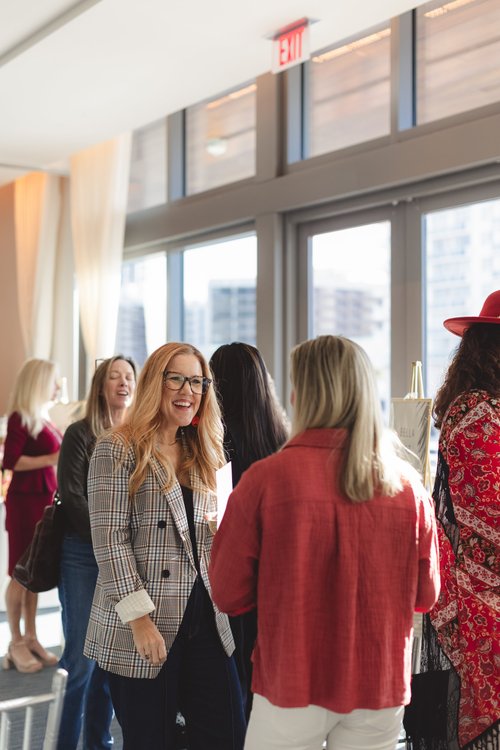 Women connecting at a FemCity event