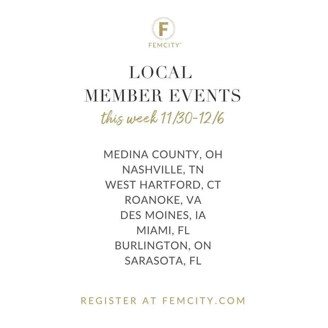 Happy Monday and Happy First Day of December, FEMS! ❄️💛
We hope your month is already off to a beautiful start.

A gentle reminder that we&rsquo;re in holiday hours over at FemCity &mdash; but don&rsquo;t worry, we still have an incredible lineup of