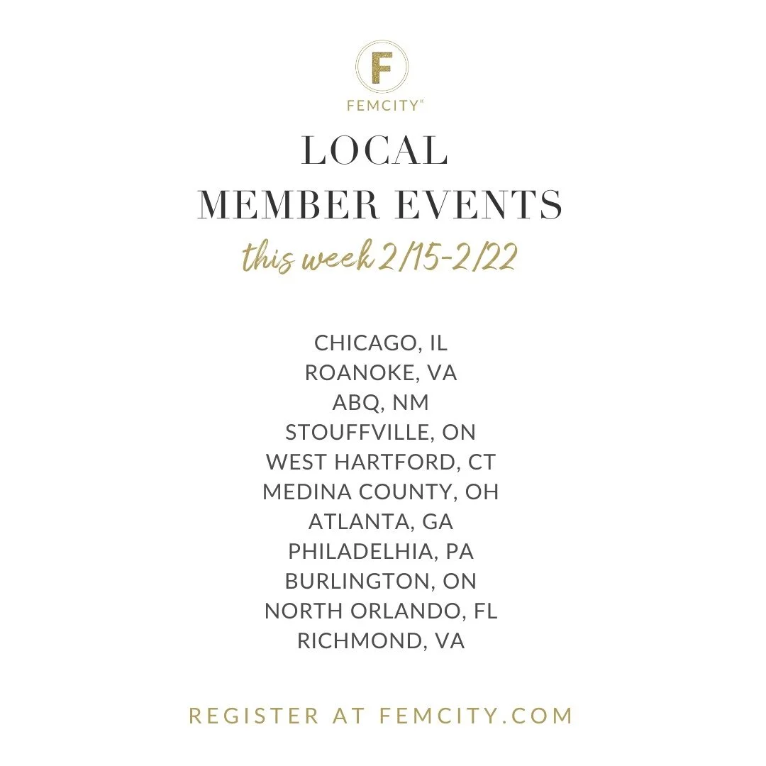 Hi there FEMS!! Happy Tuesday! We have the following events planned for our Trial, Local and Global Members. 

COMPLIMENTARY PROGRAMS
FOR TRIAL AND LOCAL MEMBERS

LIVE CLASS: HOW TO CREATE YOUR OWN SCENTS
with FemCity Global Member, Rebecca Russell
T