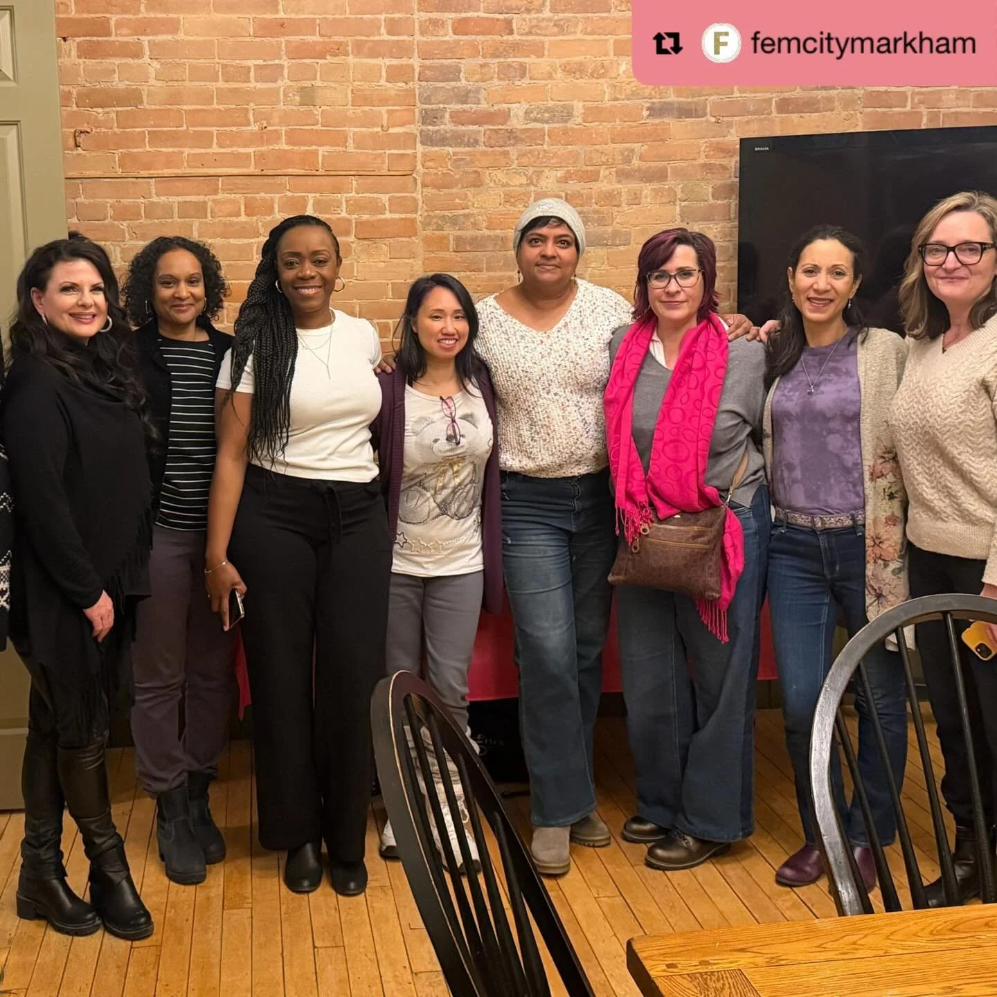 Repost from @femcitymarkham and big love to FemCity Markham President @lisampinnock 
&bull;
Last night at Karmatopia with FemCity Markham was something special.

Powerful women. Honest conversations. Real connections.

And one of the most meaningful 