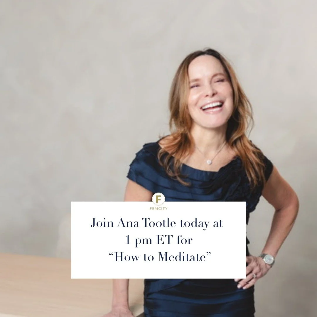 Join us today at 1 pm ET for our Monday Mentorship session with FemCity Global Member and Miami President @anatootle. 

To grab the zoom link, visit FemCity.com > Members Portal. Or click on her image on our home page. 

She's going to walk you th