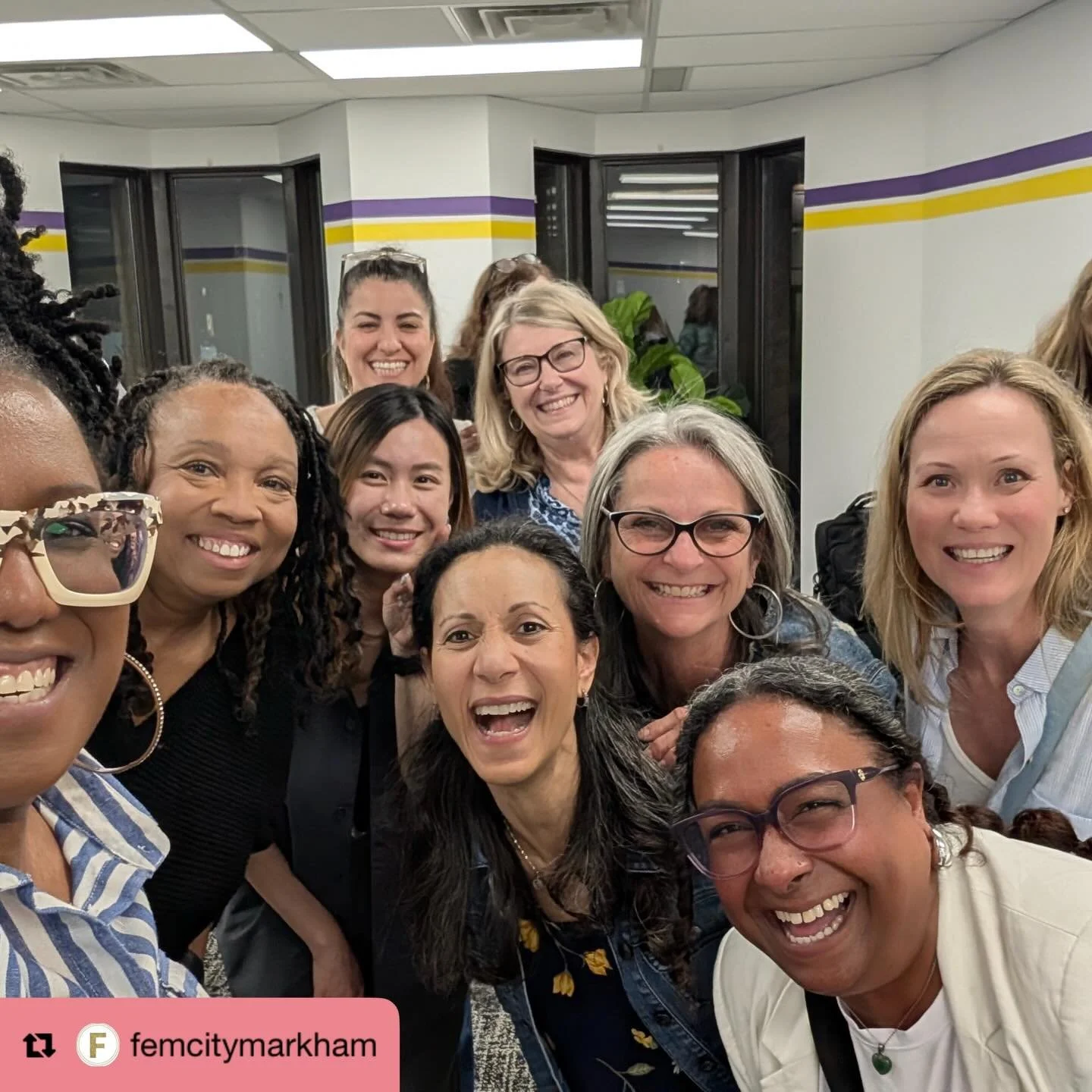 We are loving this photo from our @femcitymarkham thank you @lisampinnock for always creating beautiful and warm spaces for women.