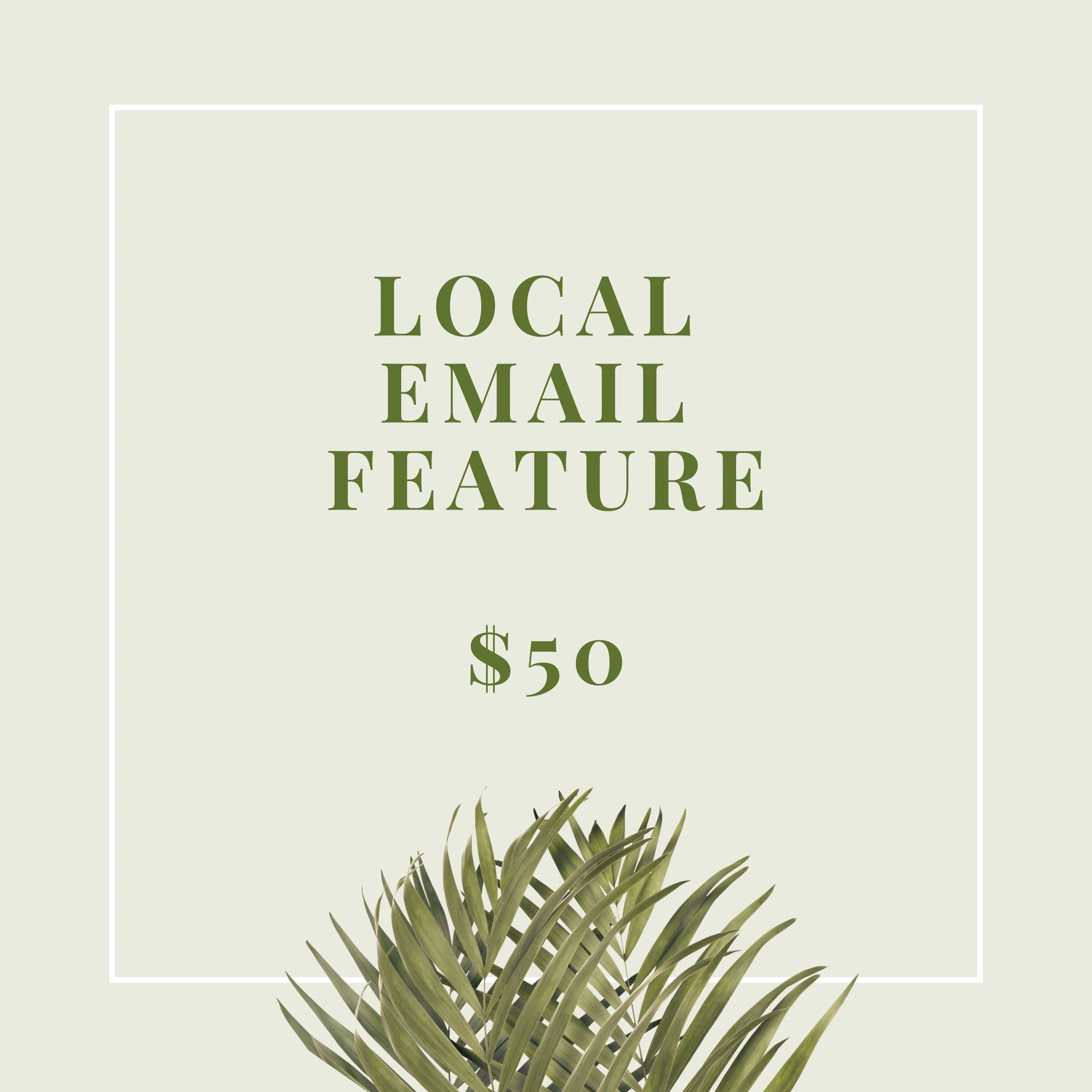 Local Email Spotlight Feature -$50