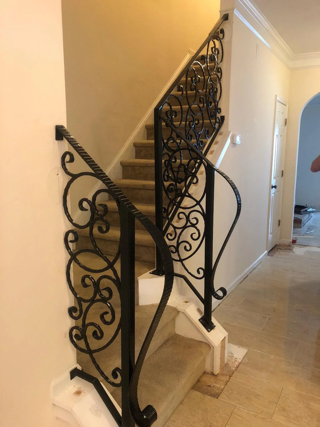 ornate indoor handrails