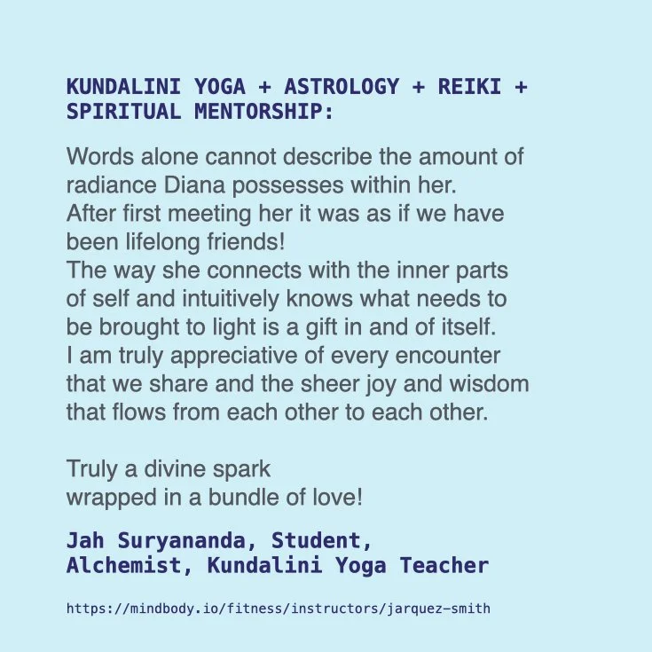 Jah Suryananda Review for Diana Sullivan