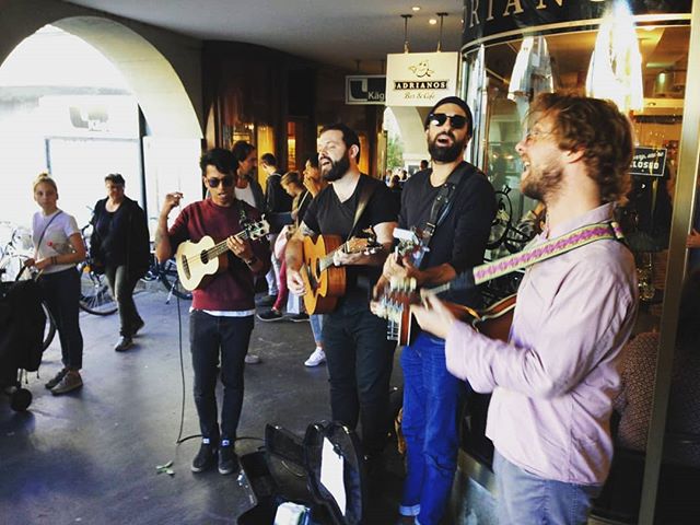 Busking @ilove_bern @_bernstagram_ @adrianos_bern @berntourismus

See you later @matte_brennerei
#memoryofanelephant #folk #olten #bern #busking #streetmusic #acoustic #banjo #mandoline #ukulelebass #taylorguitar #live #show