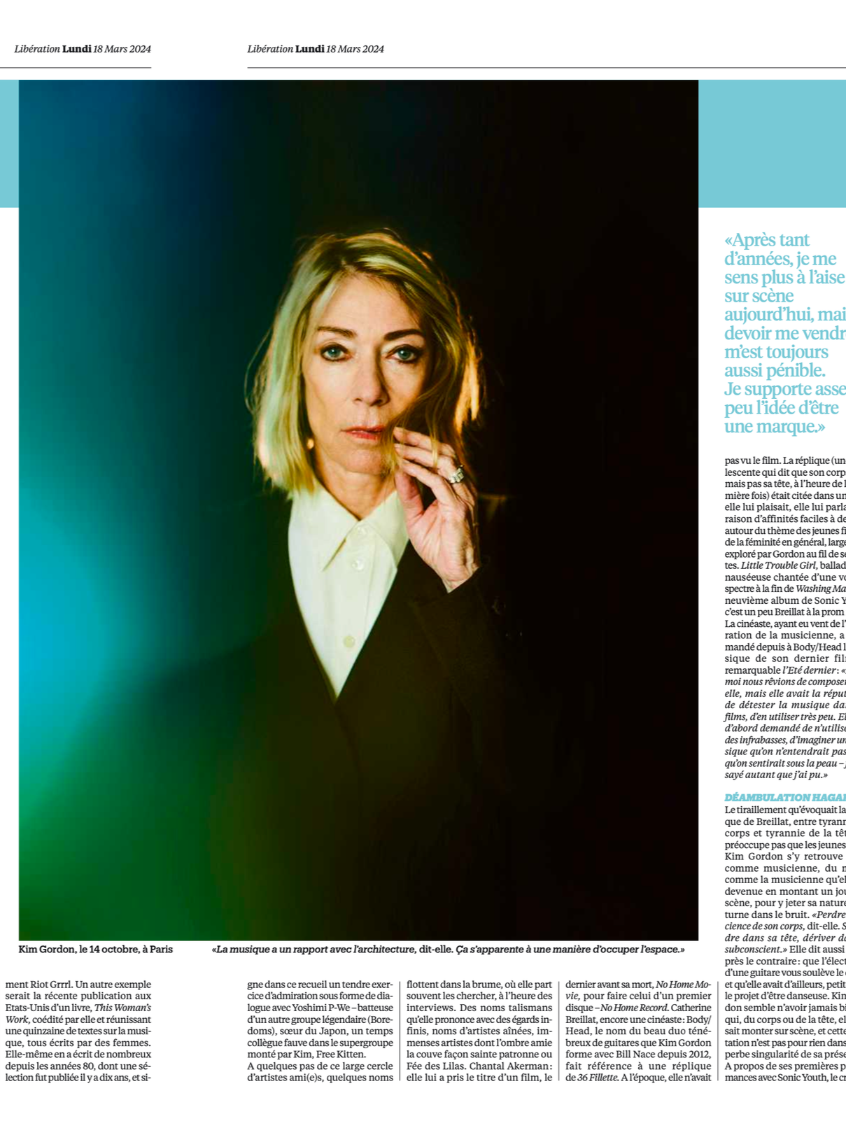 Kim Gordon - LIBÉRATION