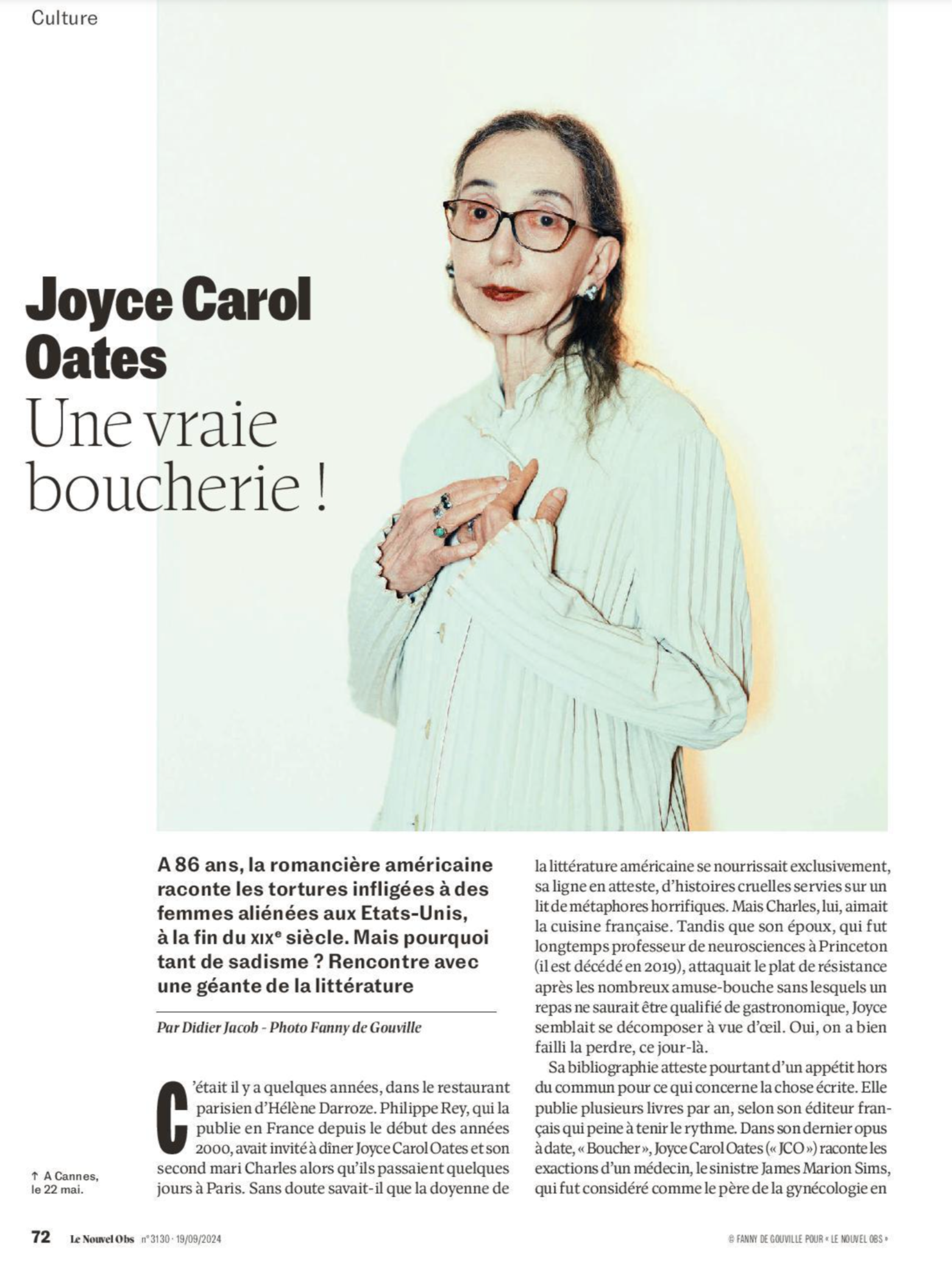 Joyce Carol Oates - L'OBS