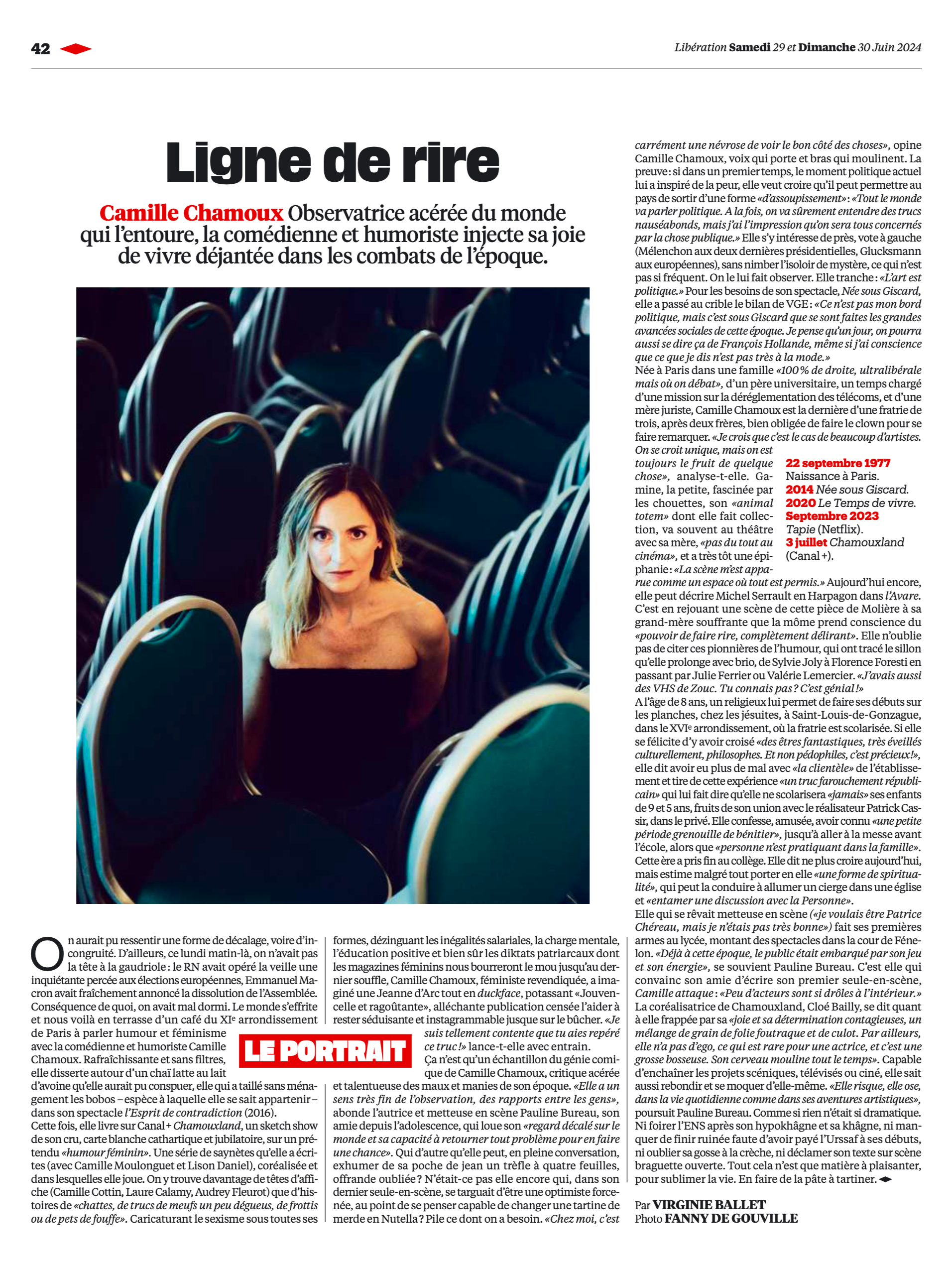 Camille Chamoux - LIBÉRATION