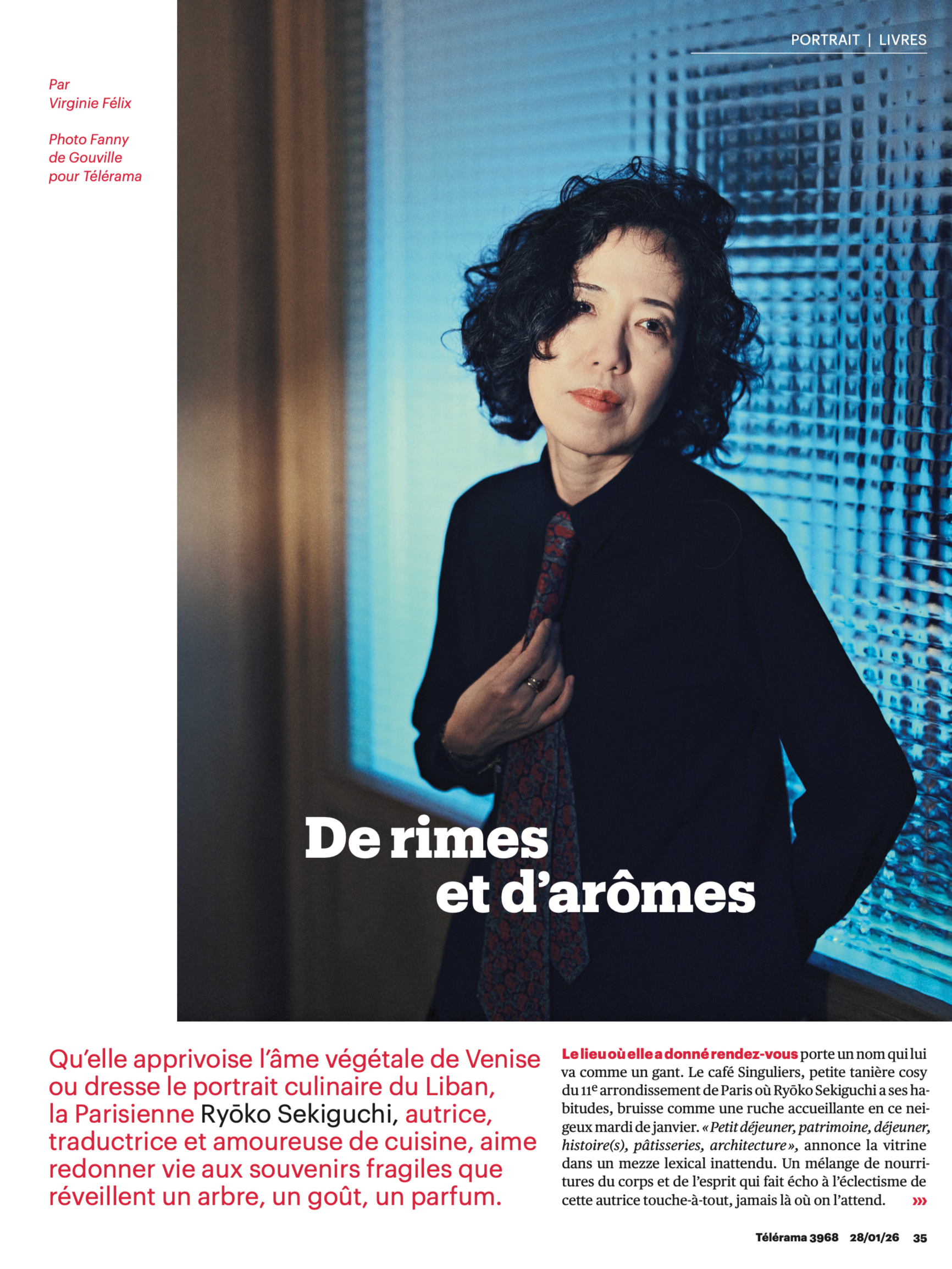 Ryōko Sekiguchi - TÉLÉRAMA