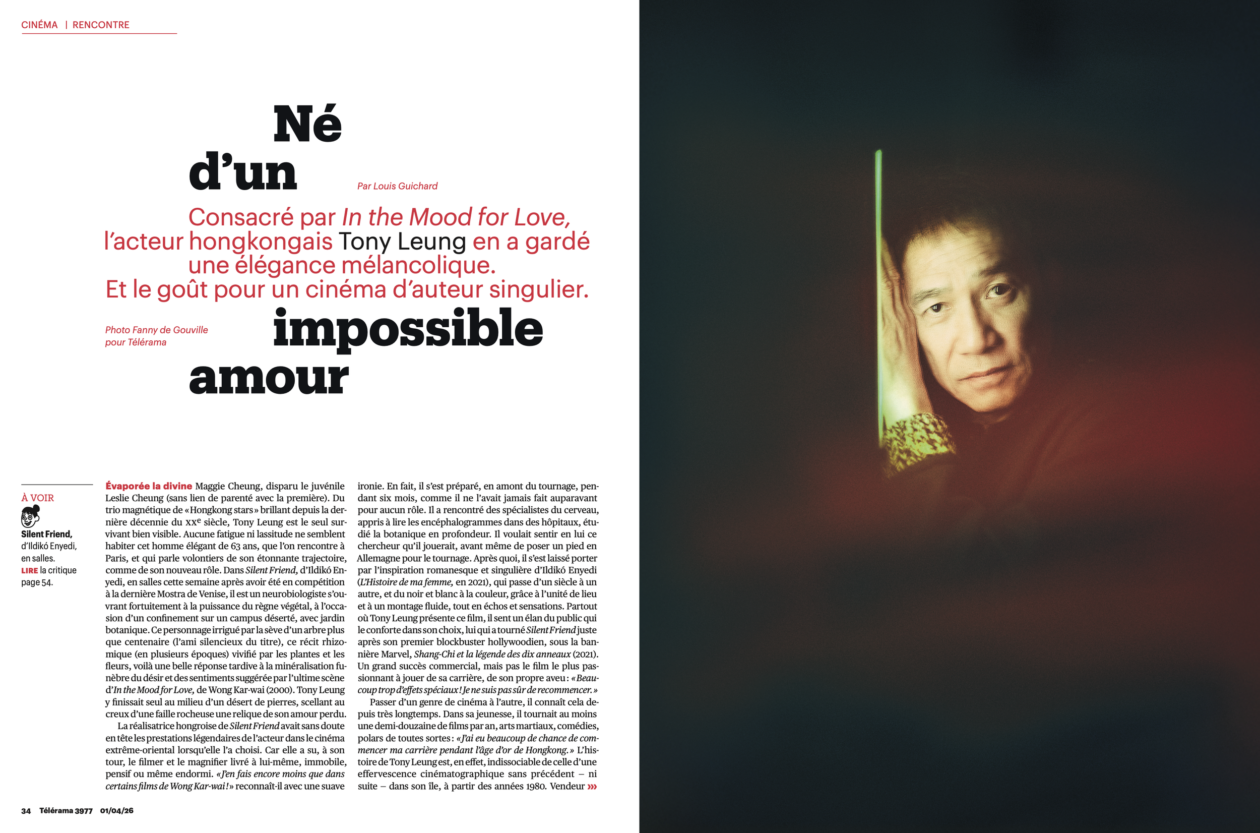 Tony Leung - TÉLÉRAMA