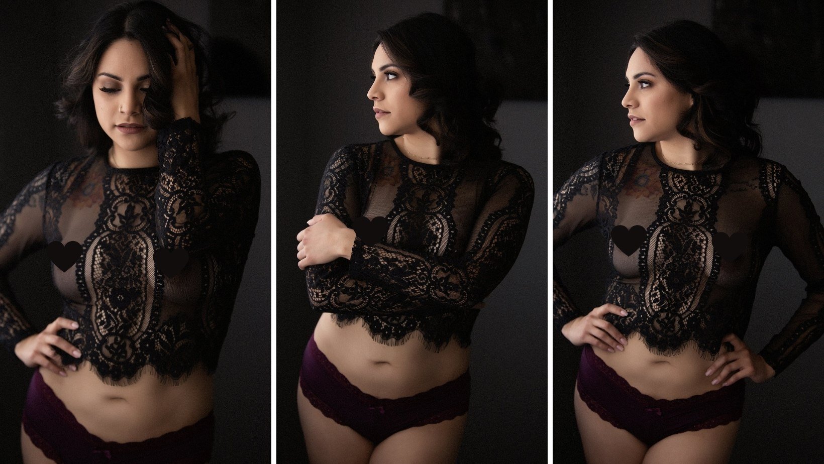 black lace lavish boudoir maryland studio