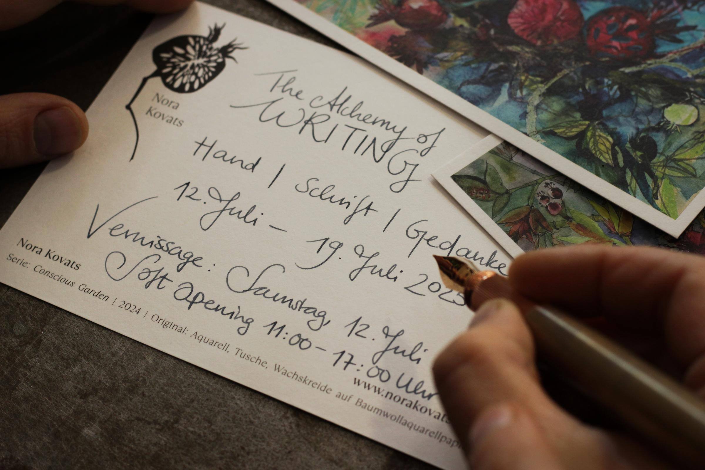 Hand | Schrift | Gedanke - ALCHEMY OF WRITING im Atelier NONNE 11
