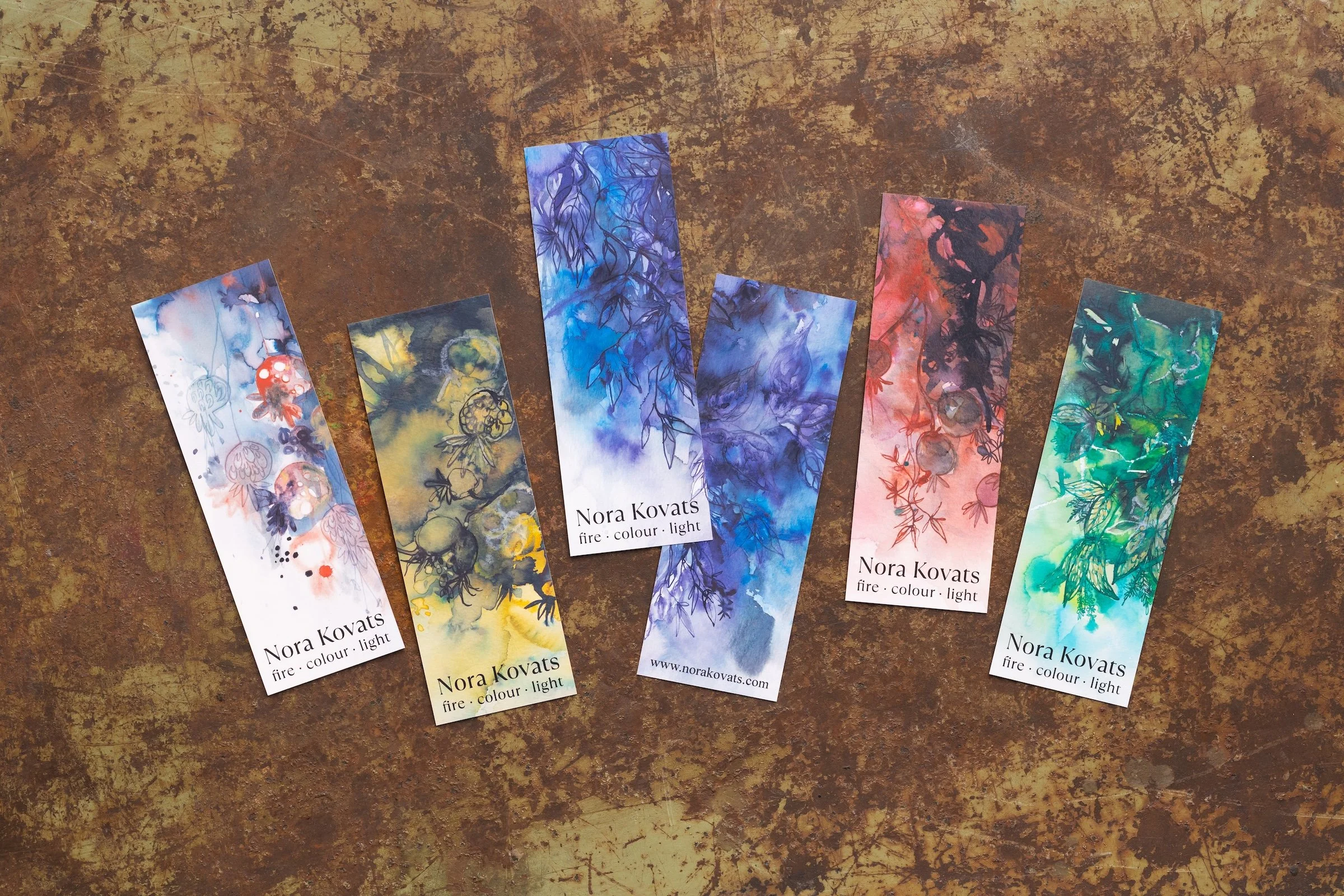 Bookmark Set | Fire · Colour · Light