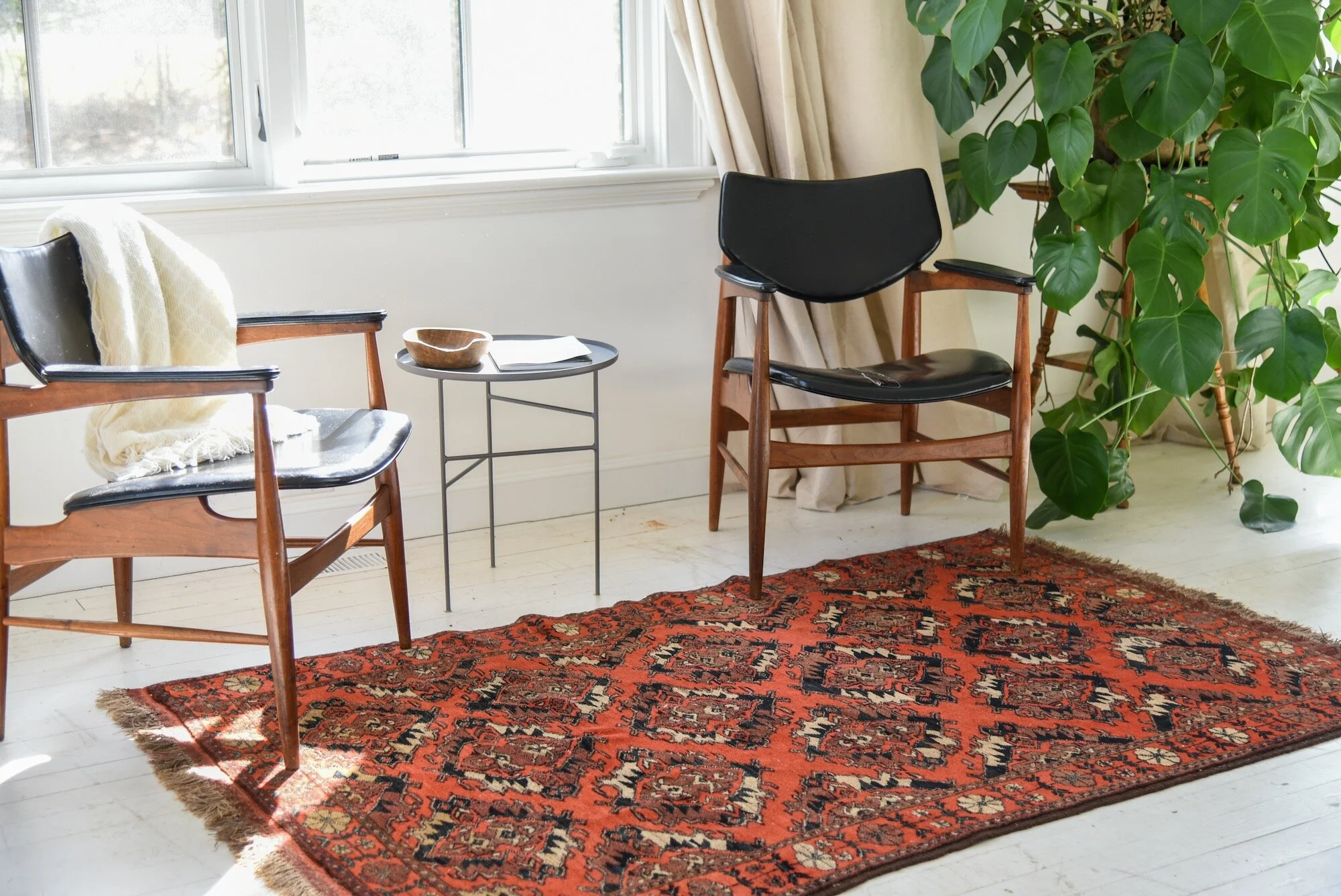 Vintage Bokhara Red Rug — Weft & Wool