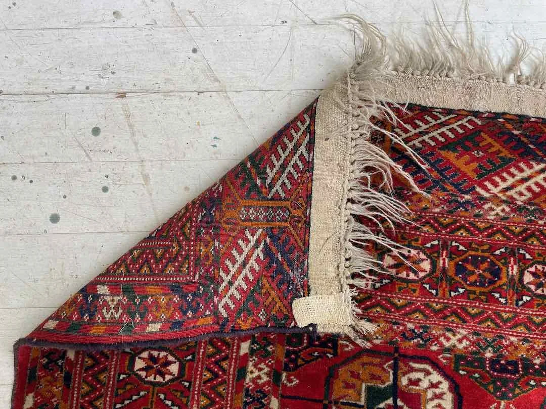 Vintage Bokhara Oriental Rug, 3x5 — Weft & Wool