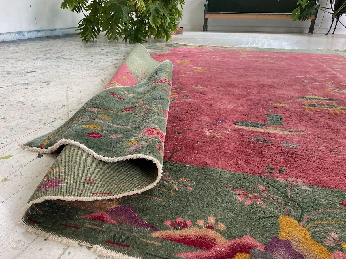 Antique Nichols Carpet, 9x11 — Weft & Wool