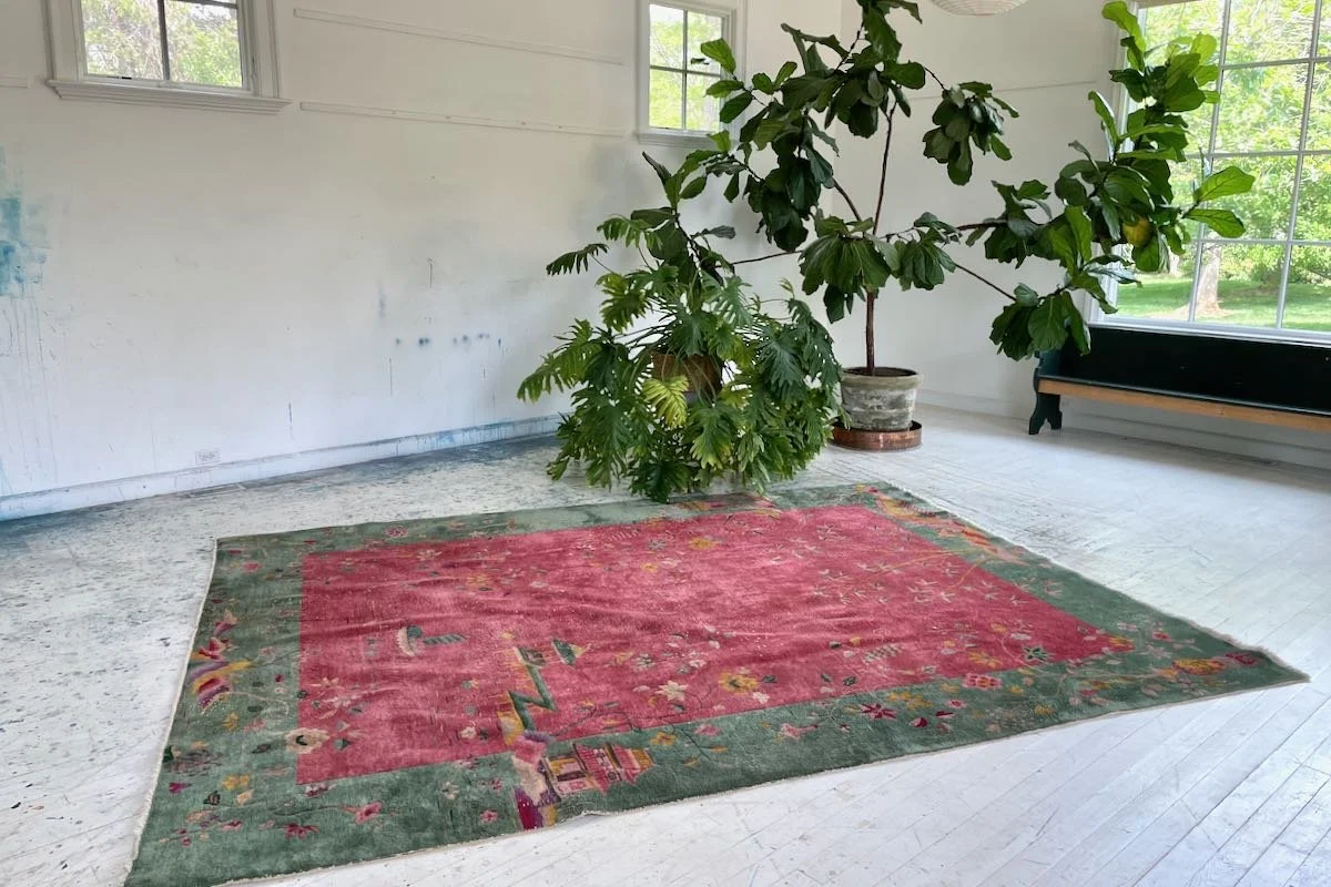 Antique Nichols Carpet, 9x11 — Weft & Wool