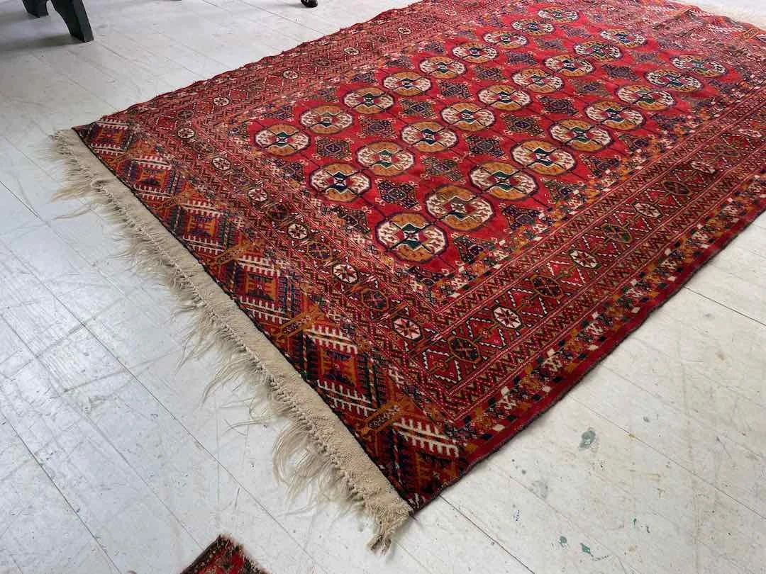 Vintage Bokhara Oriental Rug, 3x5 — Weft & Wool