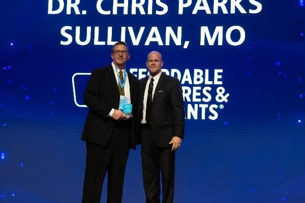 Top Number of Patients Served Award Dr. Chris Parks