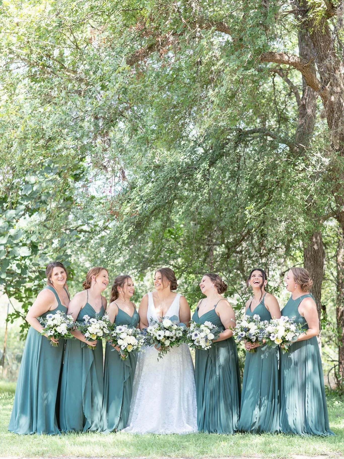 The joy of saying &ldquo;I Do&rdquo; is multiplied when you share it with your girls. 🫶🏼

Photographer: @tarawilliams.photography 
Bride&rsquo;s Dress: @celebrationsbridalnbtx 
Florals: @suebeevintage 
Hair + Makeup: @southern.tease 

#bridetribe #