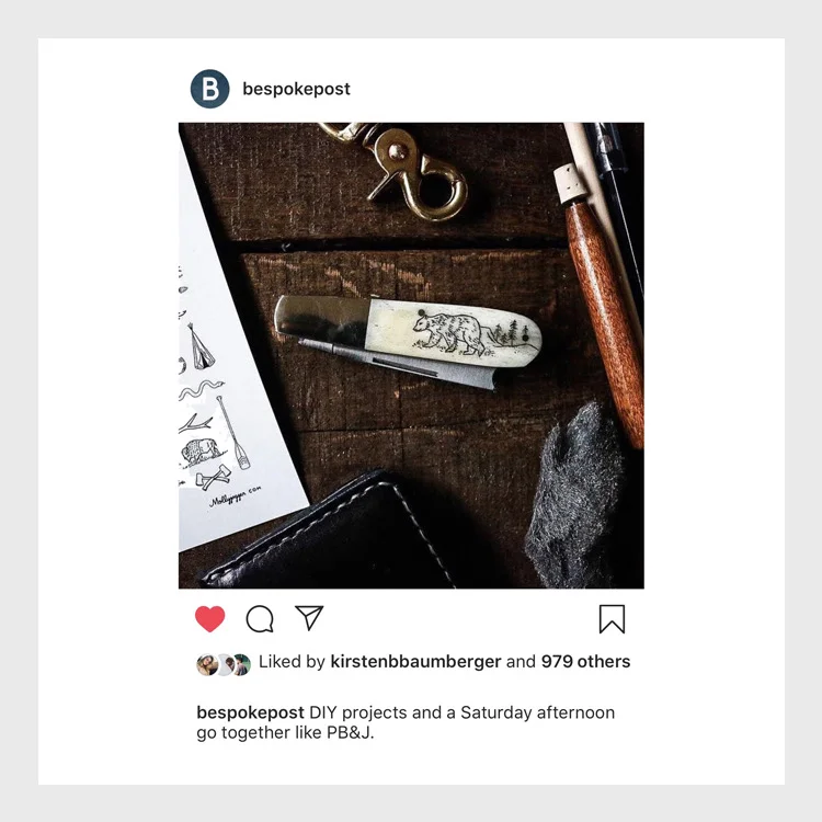 minisocial.io UGC on Bespoke Post organic social.