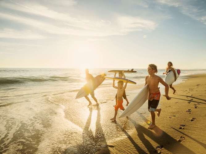 Surfing at Hotel Del Coronado