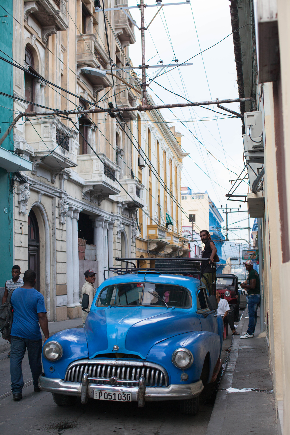  Street scene in Santiago de Cuba. 